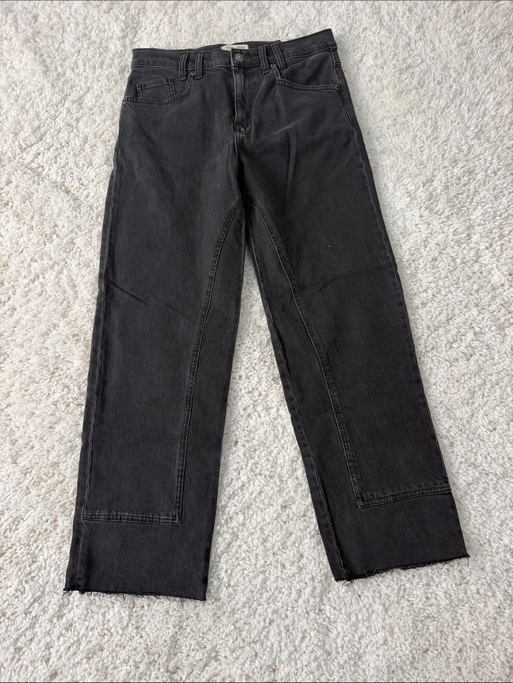 We The Free charcoal black high-rise jeans